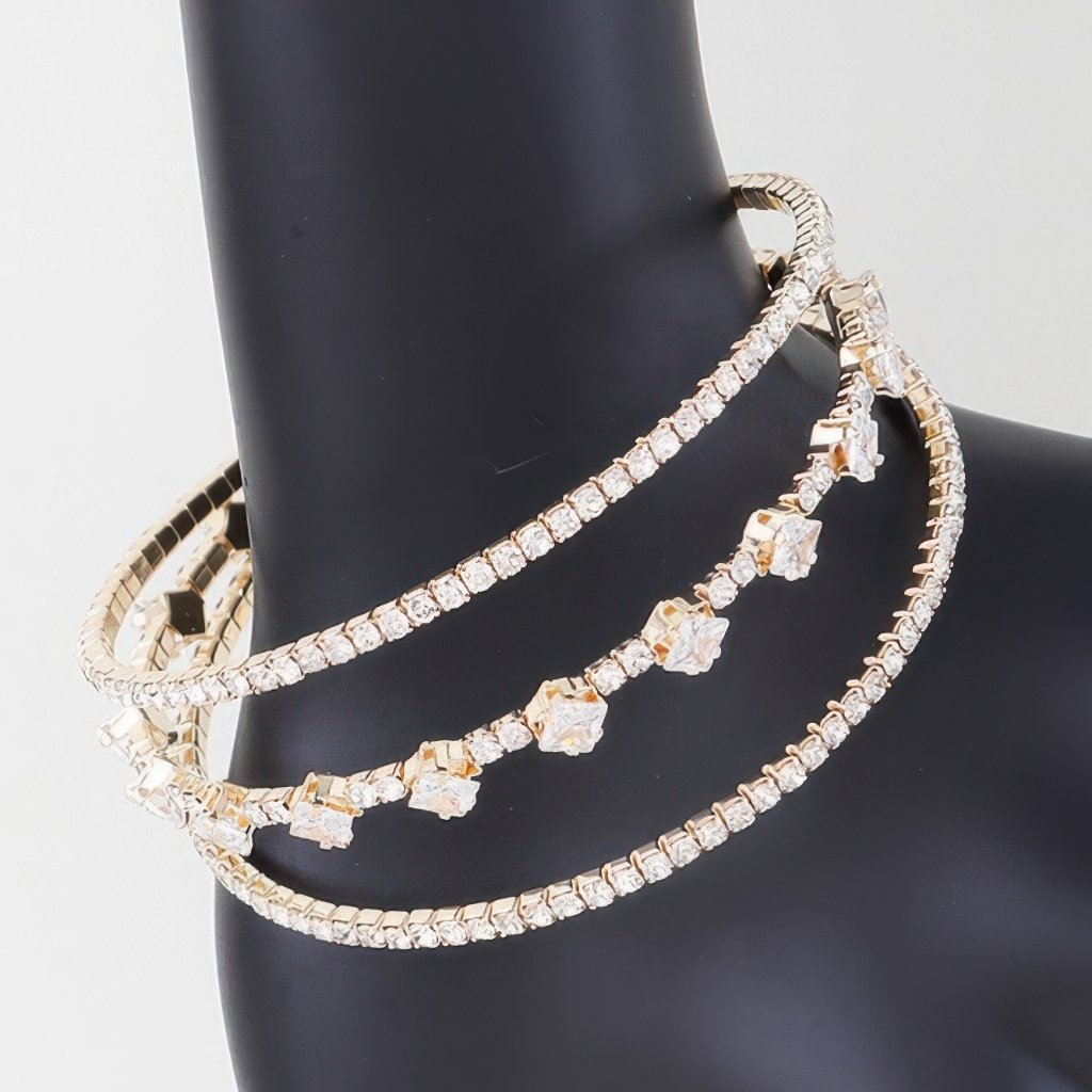 Triple Cubic Zirconia Bracelet